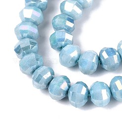 Антикоррозийные гальванические стеклянные бусины&nbsp;GLAA-T025-8mm-19I