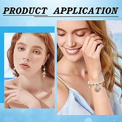 20 шт. 10 стиля гальванизированных подвесок из смешанных ракушек&nbsp;SHEL-SC0001-54