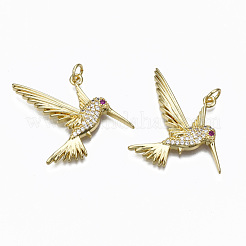 Латунные микро проложить кубического циркония подвески&nbsp;ZIRC-N039-147B-NF