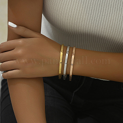 3 шт. классические браслеты из нержавеющей стали на петлях для женщин&nbsp;UP3566