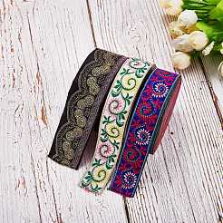 3 rouleau 3 styles de ruban gros-grain en polyester&nbsp;OCOR-SZ0001-07
