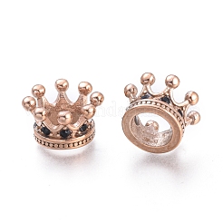 Европейские бусины из нержавеющей стали 304&nbsp;STAS-F243-34RG