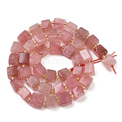 Природного кварца клубники нитей бисера&nbsp;G-G053-B27-03