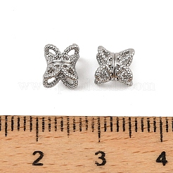 Tappi a doppia perlina in ottone&nbsp;KK-K374-23P