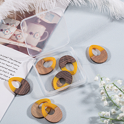 Подвески из смолы и дерева&nbsp;RESI-OL0001-11D