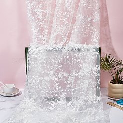 Spitzenstoffe mit Blumenstickerei aus Polyester&nbsp;DIY-WH0759-47