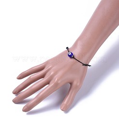 Bracelets réglables en corde de polyester ciré coréen&nbsp;BJEW-JB04467-01