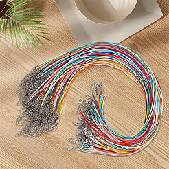 100 Stück 1.5 mm runde geflochtene Polyesterschnur zur Herstellung von Halsketten&nbsp;MAK-CL0001-03