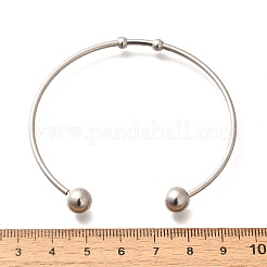 Anlaufbeständige Mode 304 Edelstahl Manschettenarmreifen Drehmomentarmreifen&nbsp;X-BJEW-H473-01P