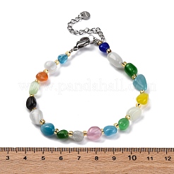 Braccialetti con perline a forma di occhio di gatto per le donne&nbsp;G-P563-07P-21