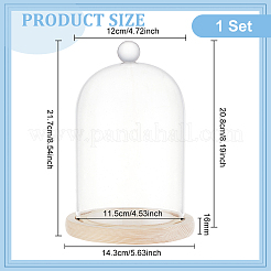 Стеклянный купол&nbsp;DJEW-WH0043-36