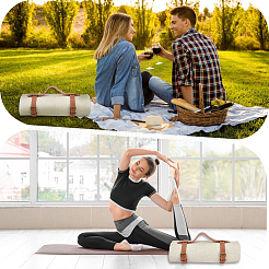 Sangle de transport pour tapis de yoga en cuir PU&nbsp;AJEW-WH20816-170AB