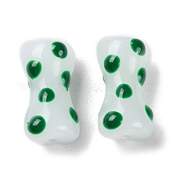 Ручной работы ухабистым Шарики Lampwork&nbsp;LAMP-C012-01C