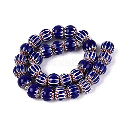 Handgefertigte Millefiori-Glas-Unterlegscheibe-Perlen&nbsp;LA-UK0001-01