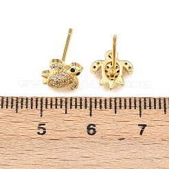 Серьги-гвоздики из циркония&nbsp;EJEW-F400-25A-G