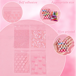 4 sac 4 styles sacs de rangement en cellophane opp transparent imprimé&nbsp;OPP-SP0001-07B