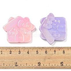 Переливающиеся акриловые бусины с УФ-покрытием&nbsp;OACR-G039-20