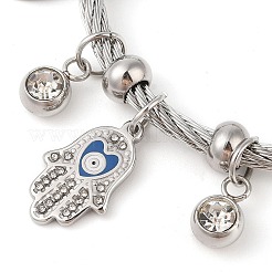 Регулируемые браслеты с подвесками из нержавеющей стали 304&nbsp;BJEW-F326-03P