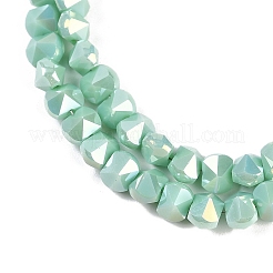 Стеклянные бусины с гальваническим покрытием &nbsp;EGLA-B009-05A-11