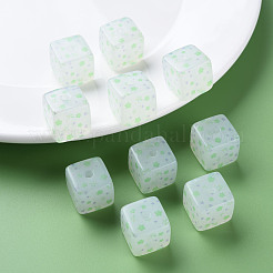 Окрашенные акриловые бусины &nbsp;MACR-S374-11C-04