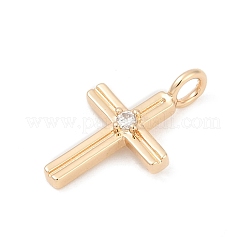 Подвески из латуни с прозрачным фианитом&nbsp;KK-Q096-07B-G