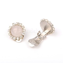 Moda gemma in ottone clip-on orecchini&nbsp;EJEW-JE01240-01