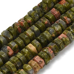 Природные Unakite бисер нитей&nbsp;G-G317-A15-3x6mm