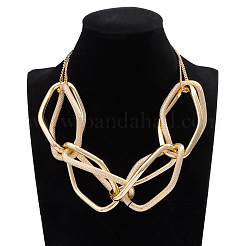 Ожерелья-чокеры из сплава с овальными звеньями и увеличенным звеном для женщин&nbsp;FS-WGFD8E5-01