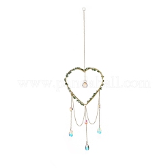 Decorazioni pendenti a goccia in vetro lampadario di cristallo&nbsp;HJEW-D029-04G-B