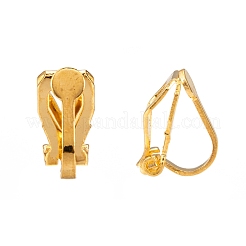 Латунные зажимные серьги для непроколотых ушей&nbsp;X-EC110-G
