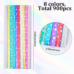 900 striscia di carta fatta a mano in 10 colori&nbsp;DIY-SC0033-87A