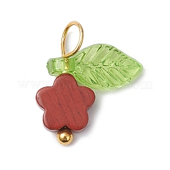 80 шт. 8 стиля подвески-цветы из натуральных драгоценных камней&nbsp;PALLOY-JF03765