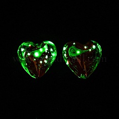 Светящиеся бусины лэмпворк из золота и песка ручной работы&nbsp;X-FOIL-B001-04A