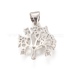 Латунные микро проложить кубического циркония подвески&nbsp;ZIRC-L078-047P-NR