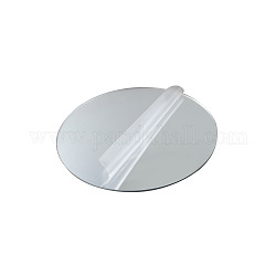 Flacher Acrylspiegel in runder Form, zum Falten von Kompaktspiegelabdeckungsformen, Transparent, 16.8x0.2 cm