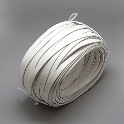 Lederbänder, weiß, 10x2 mm, ca. 50 Meter / Bündel (150 Fuß / Bündel)