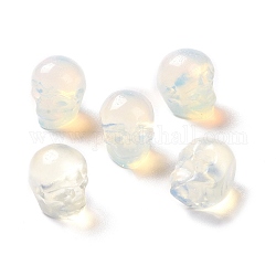 Opalite Perlen, Halloween-Schädel, 11~11.5x8.5~9x11~11.5 mm, Bohrung: 0.9~1 mm