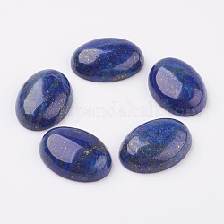 Cabochons à dos plat naturel lapis-lazuli, teinte, ovale, 40x30x8.5mm