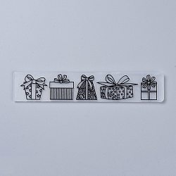 Plastikprägeordner, konkav-konvexe Prägeschablonen, für handwerkliche Fotoalbumdekoration, Geburtstag themenorientiertes Muster, 30x150x2.5 mm