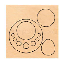 木材切断ダイ  鋼鉄で  DIYスクラップブッキング/フォトアルバム用  装飾的なエンボス印刷紙のカード  幾何学的模様  10x10x2.4cm