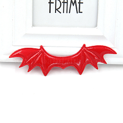 Accesorios de adorno de alas malvadas de cuero de imitación, para accesorios para el cabello diy, ropa de tema de halloween, rojo, 38x125mm