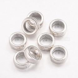 Stile tibetano del distanziatore del rondelle perline,  piombo e cadmio libero, argento antico, 11x5mm, Foro: 7.5 mm