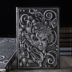 Quaderni in similpelle pu, diari di viaggio, grigio scuro, 215x145mm
