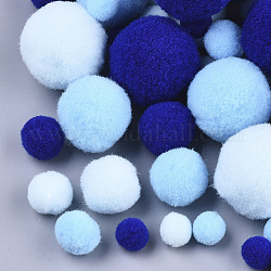Diy Puppe Handwerk Polyester hoch-elastischen Pom Pom Ball, Runde, Mischfarbe, 7~29 mm