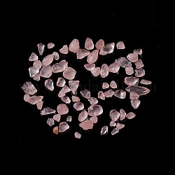 Chip perles en quartz rose naturel, pas de trous / non percés, 3~7x2~6x1.5~5mm, environ 11200 pcs/1000 g
