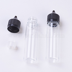 Pet squeeze smoke oil bottle, Tropfer leere Flasche, Transparent, 3x13.5 cm, Kapazität: 60 ml (2.02 fl. oz)