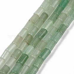 Natürlichen grünen Aventurin Perlen Stränge, Kolumne, 7~7.5x5 mm, Bohrung: 1 mm, ca. 46 Stk. / Strang, 14.76 Zoll (37.5 cm)