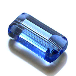 Abalorios de cristal austriaco de imitación, aaa grado, facetados, Rectángulo, luz azul cielo, 10x15.5x7mm, agujero: 0.9~1 mm