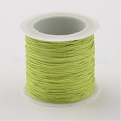 ナイロン糸コード  ジュエリーにはDIYの材料  春の緑  0.8mm  約38.27ヤード（35m）/ロール