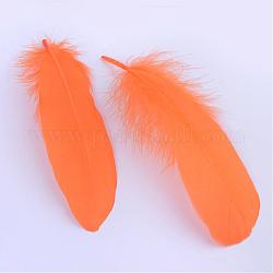 Accessoires de costume de plume d'oie, teinte, orange, 160~215x36~47mm